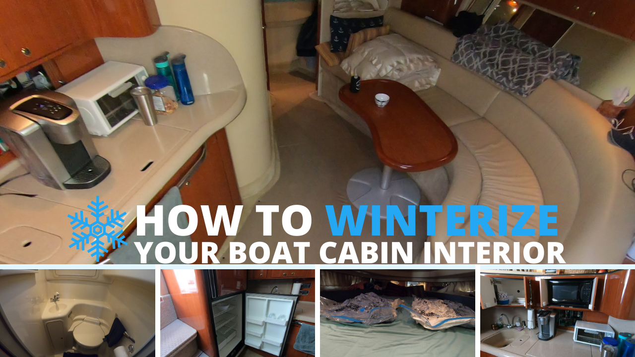 winterize boat cabin interior