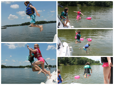 boat jump collage