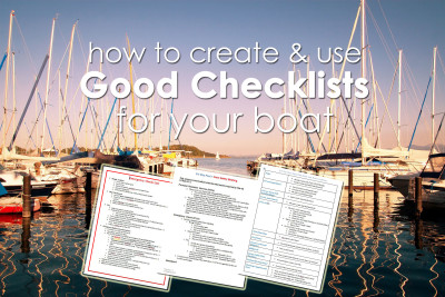 creating boating checklists