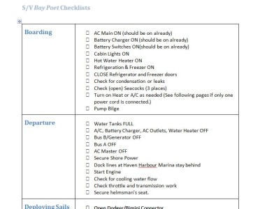 general boating procedures