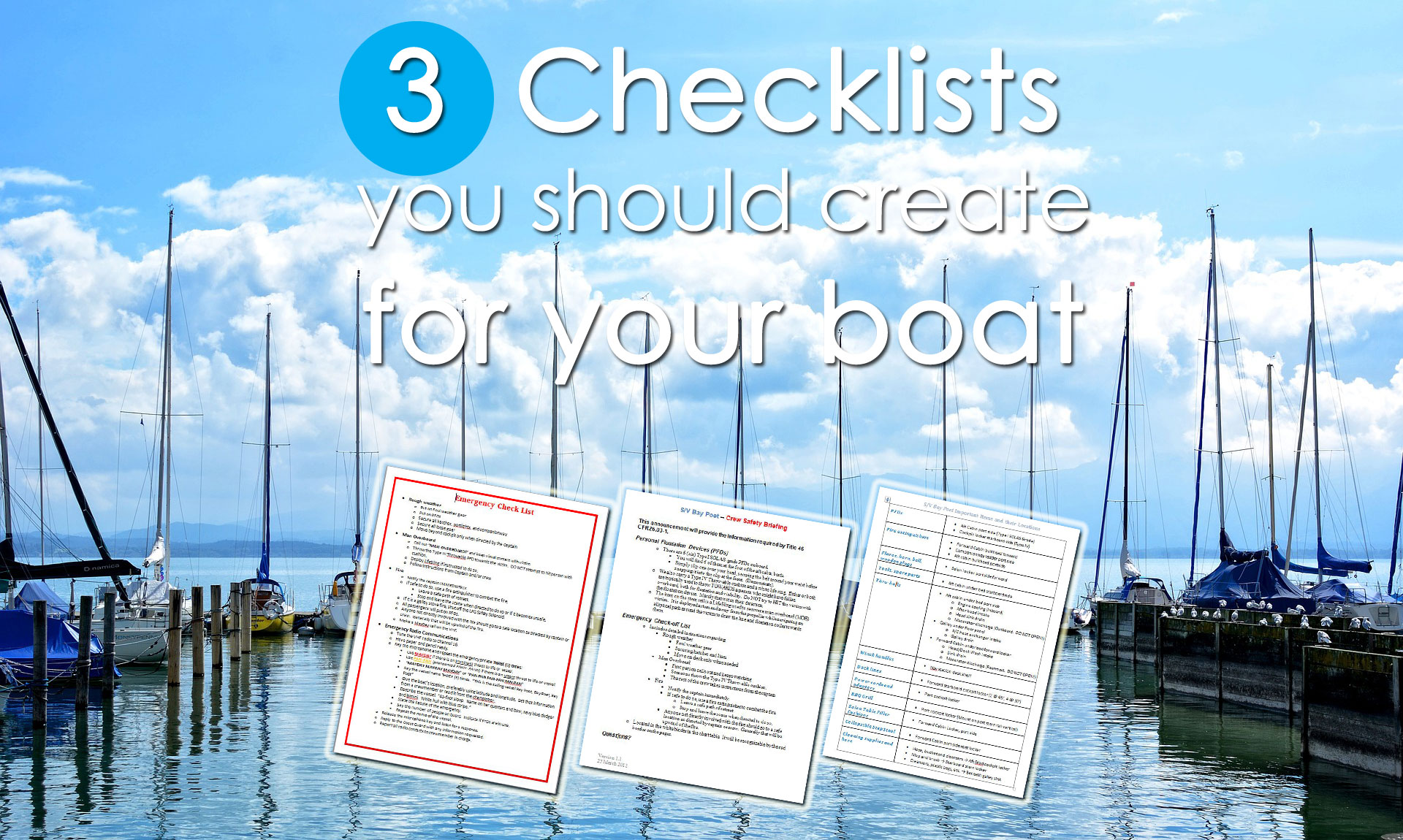 checklists boat