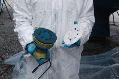 boat painting protective gear