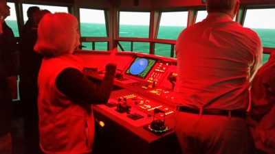 simulator at bridge helm