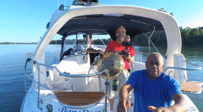 recover drone from boat