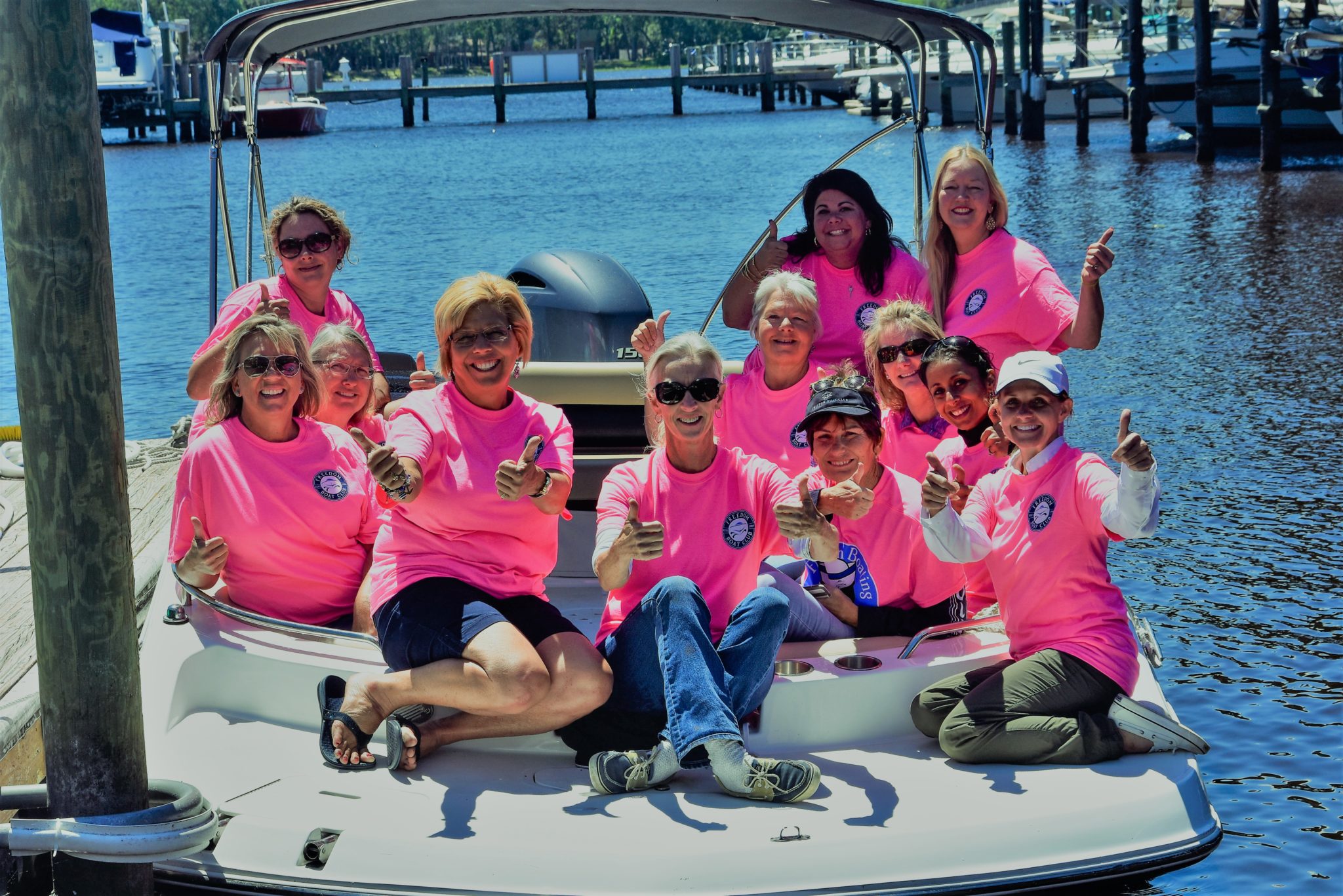 women in boating