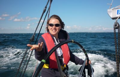 woman sailing