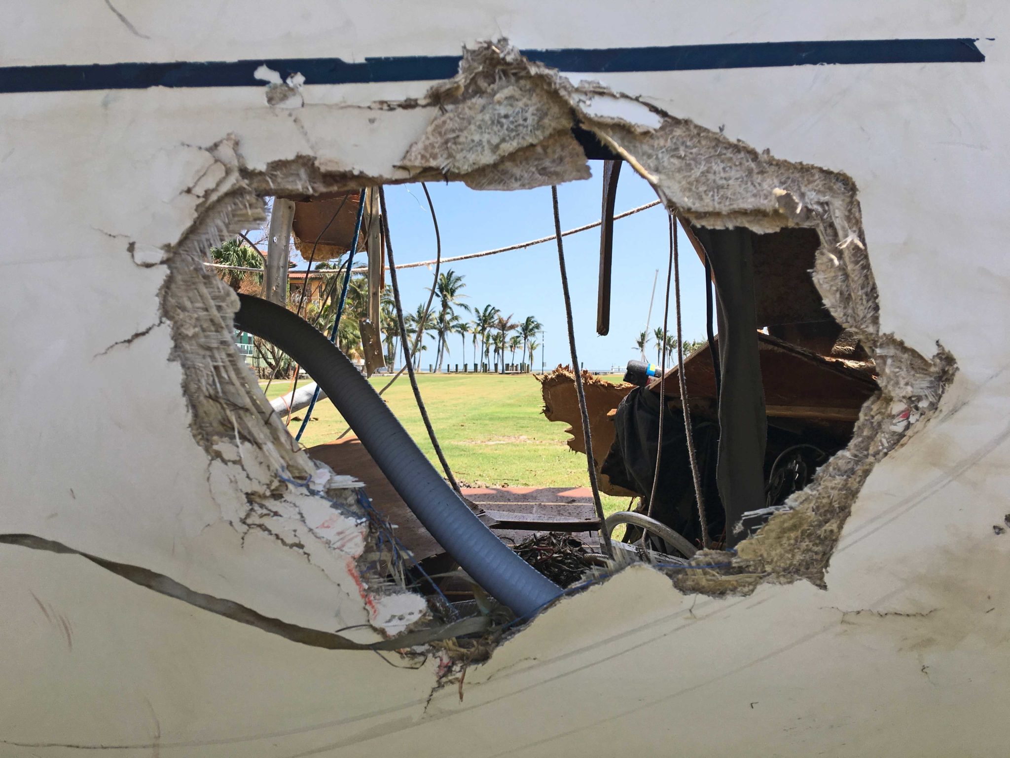 hurricane boat damage