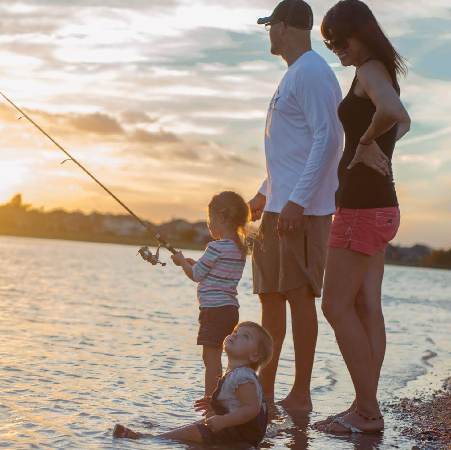 fishing family