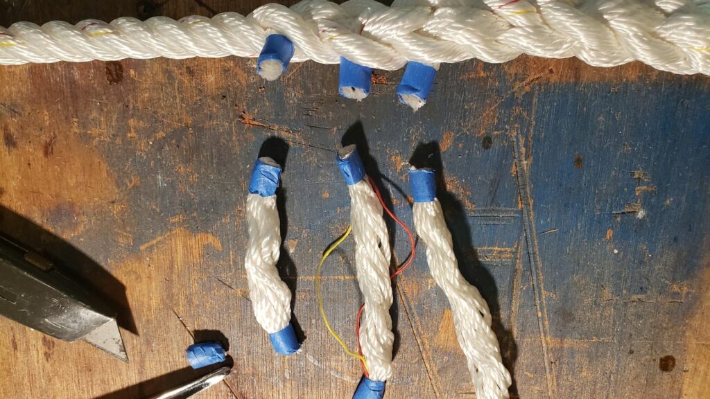 Replacing the Anchor Rode and Splicing Line to Anchor Chain on a Boat