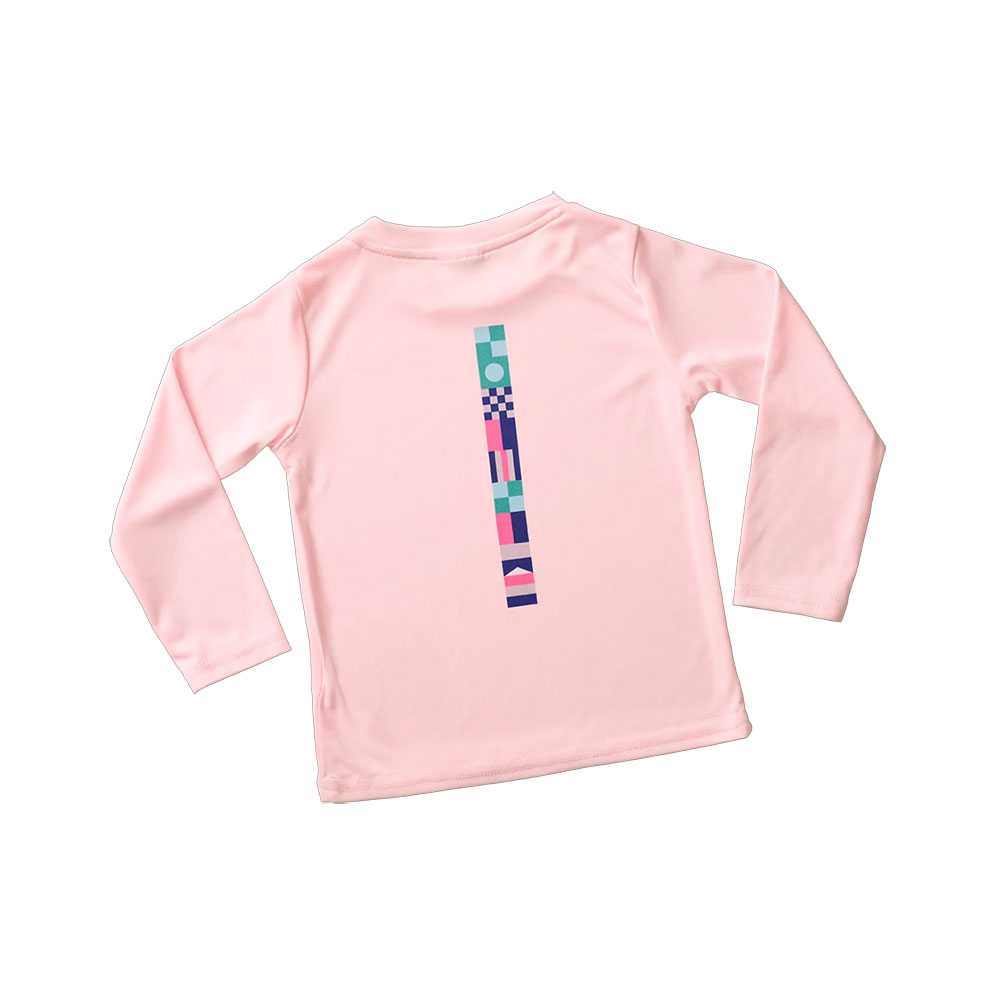 Line + Cleat UPF Sun Shirt - Flag Stripe Pink