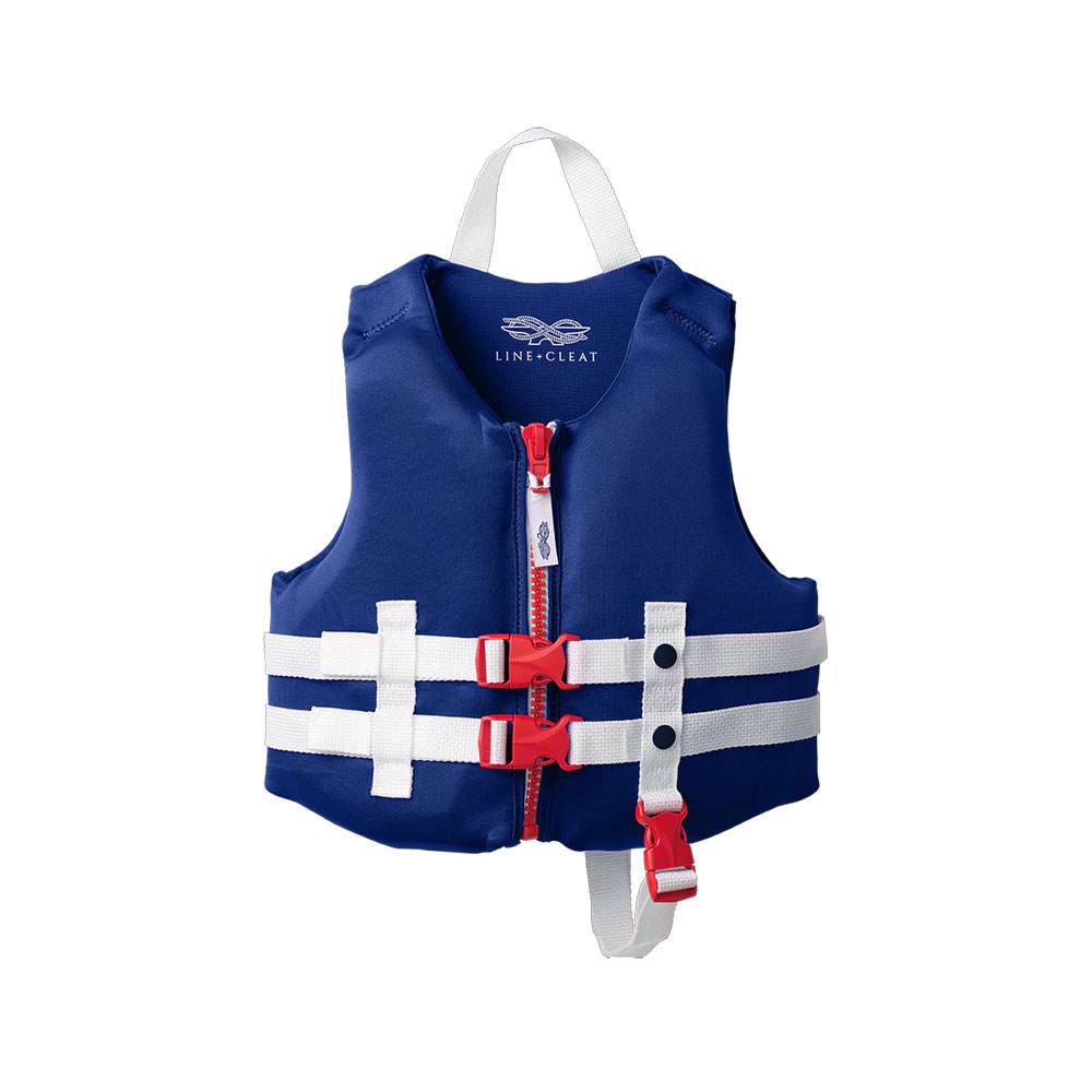 Line + Cleat Toddler Life Jacket - Navy