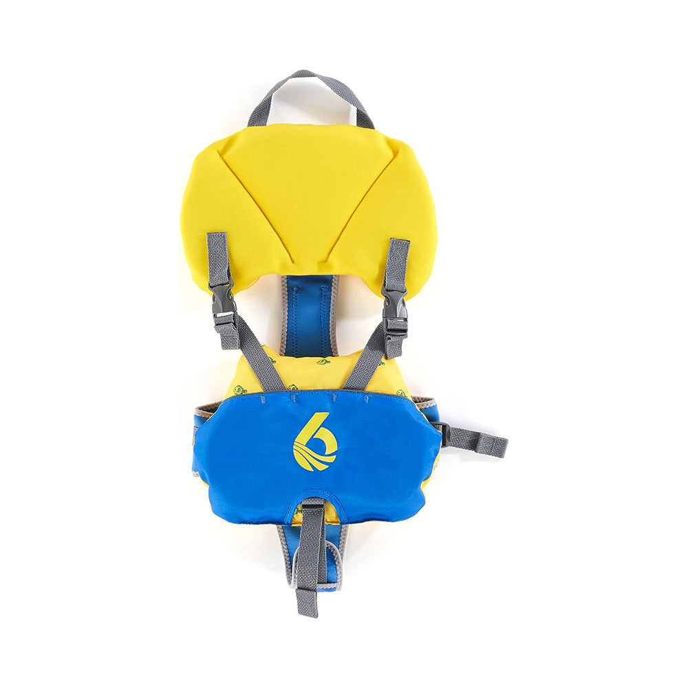 Level Six Puffer Baby Vest - Yellow & Blue