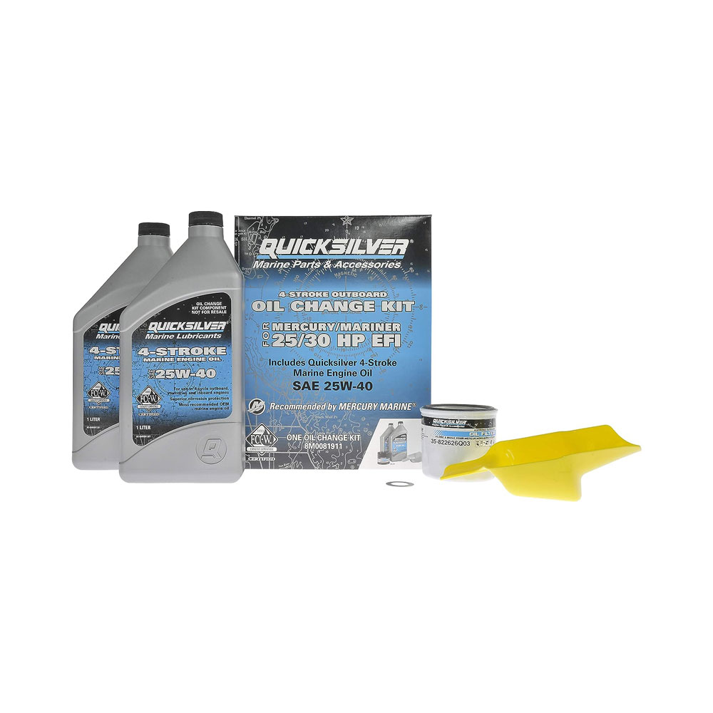 Quicksilver Oil Change Kit 4-Stroke 25hp & 30hp Mercury Outboards