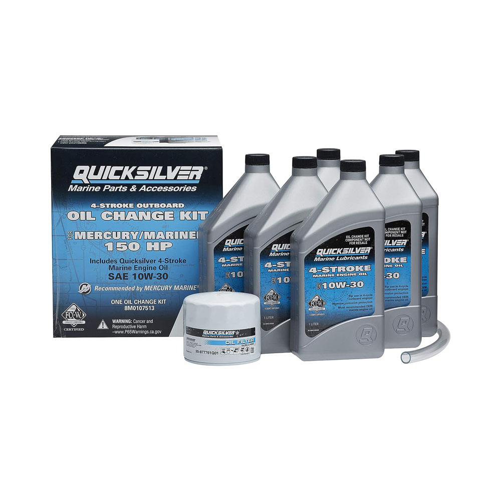 Quicksilver Oil Change Kit 4-stroke 150hp Mercury & Mariner Outboards
