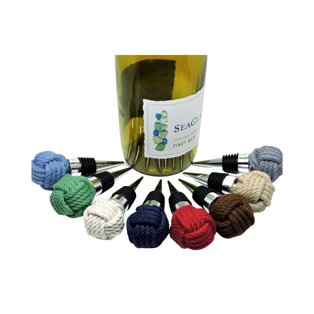 Nautical Woven Knot Wine Bottle Stopper