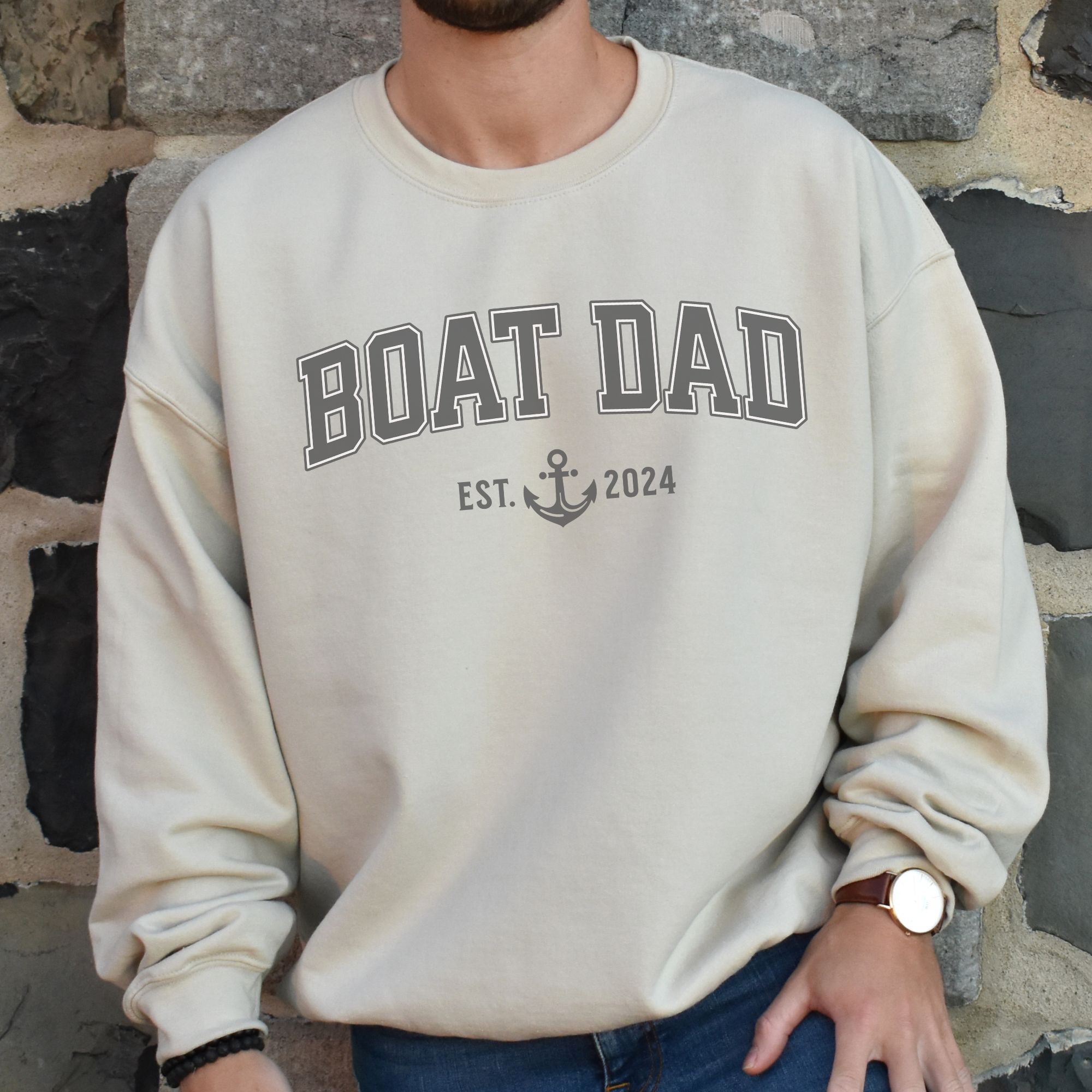 Custom Boat Dad Sweatshirt