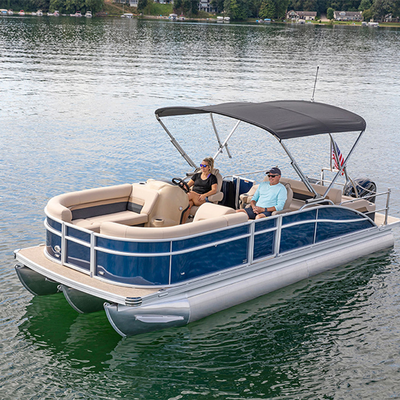SureShade Pontoon Power Bimini Top