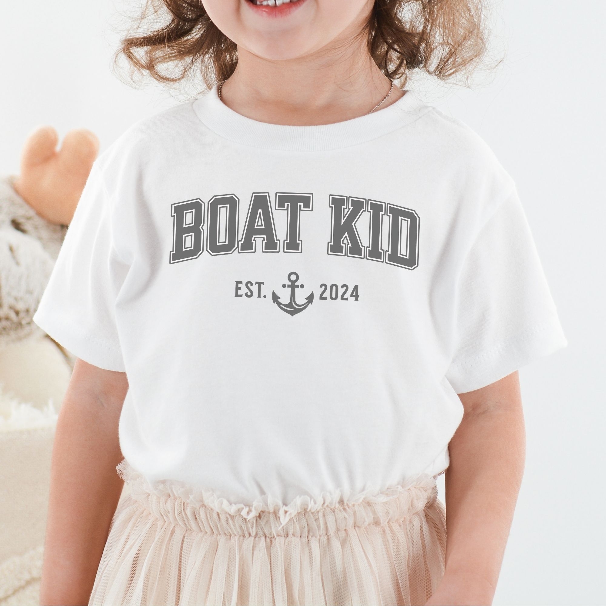 Boat Kid T-Shirt with Custom Year