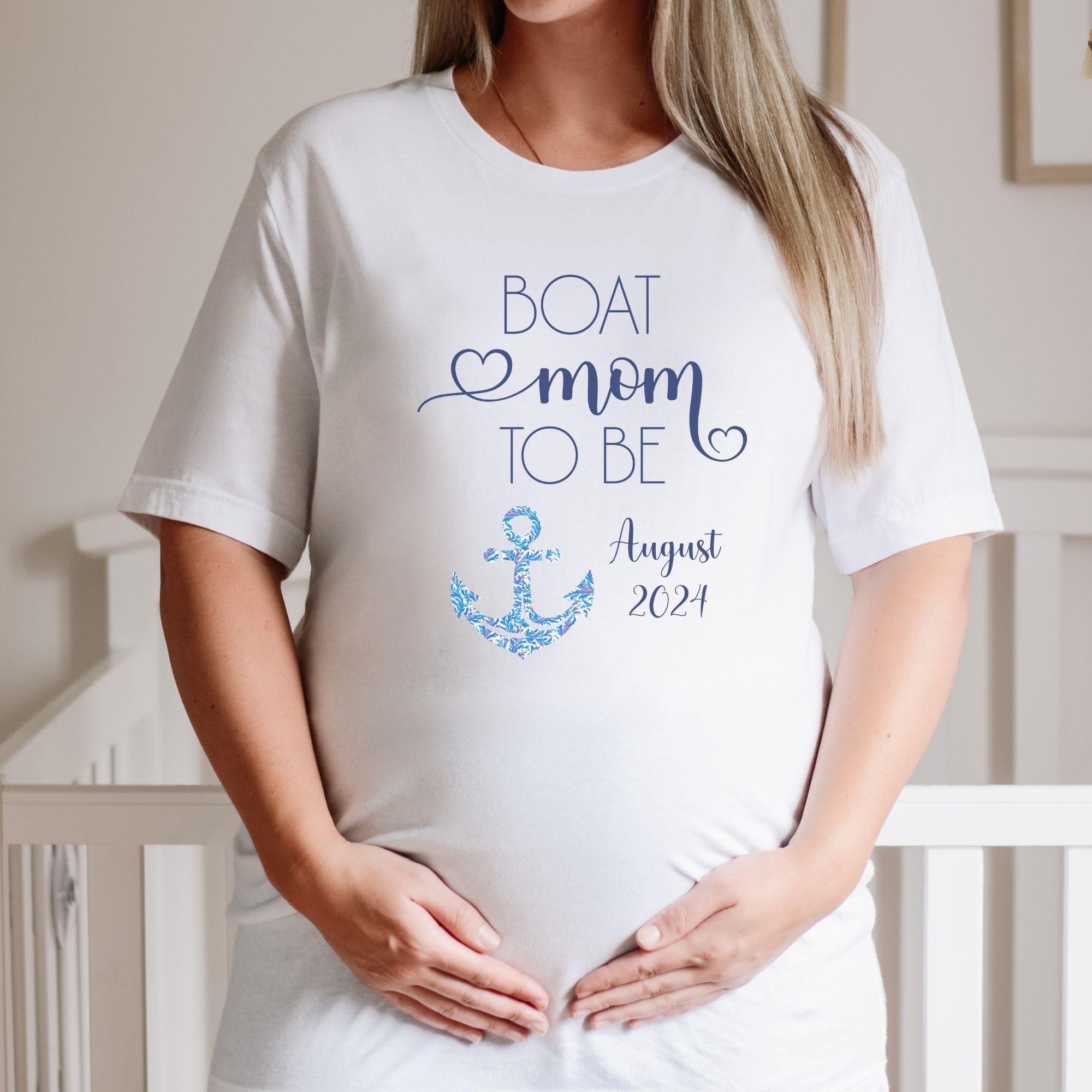Pregnant Boat Mom To-Be Custom Shirt