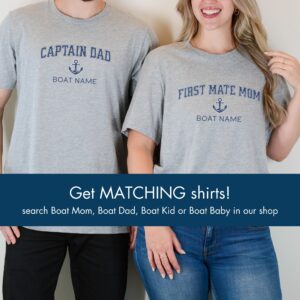 First Mate Mom Custom Boat Name Shirt - Image 4