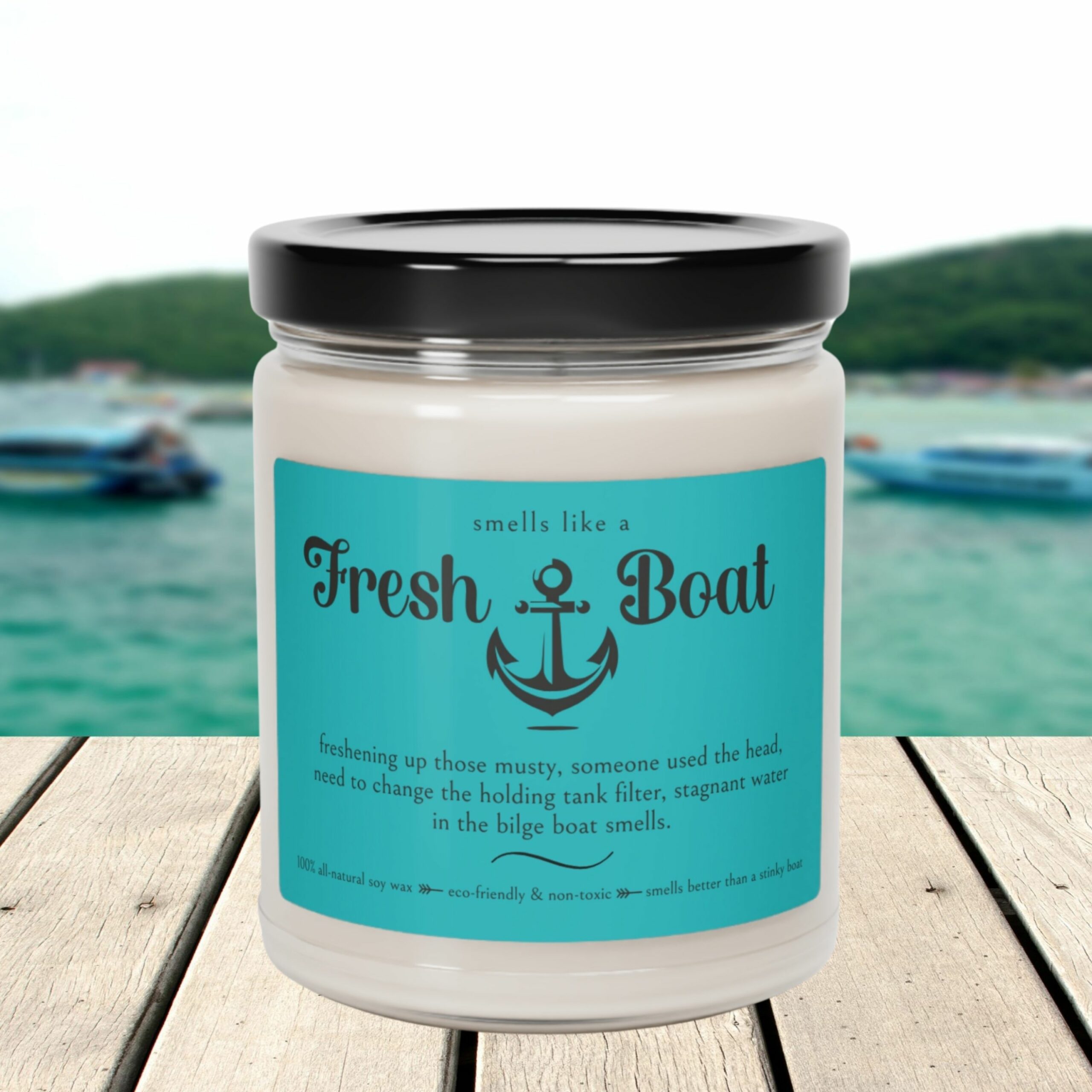 Fresh Boat Scented Soy Wax Candle
