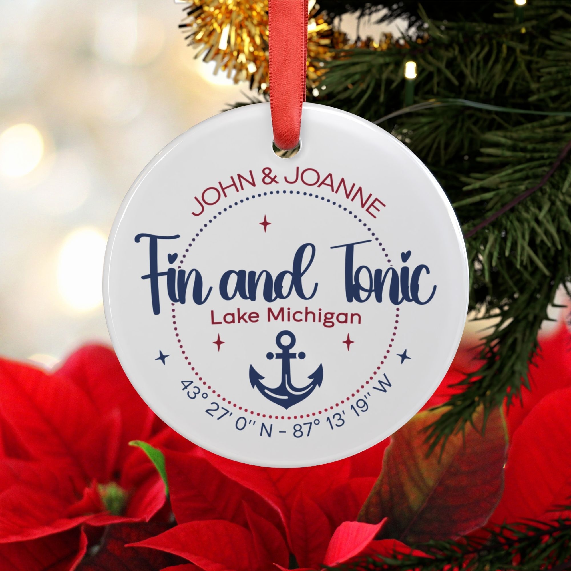 acrylic boat ornament