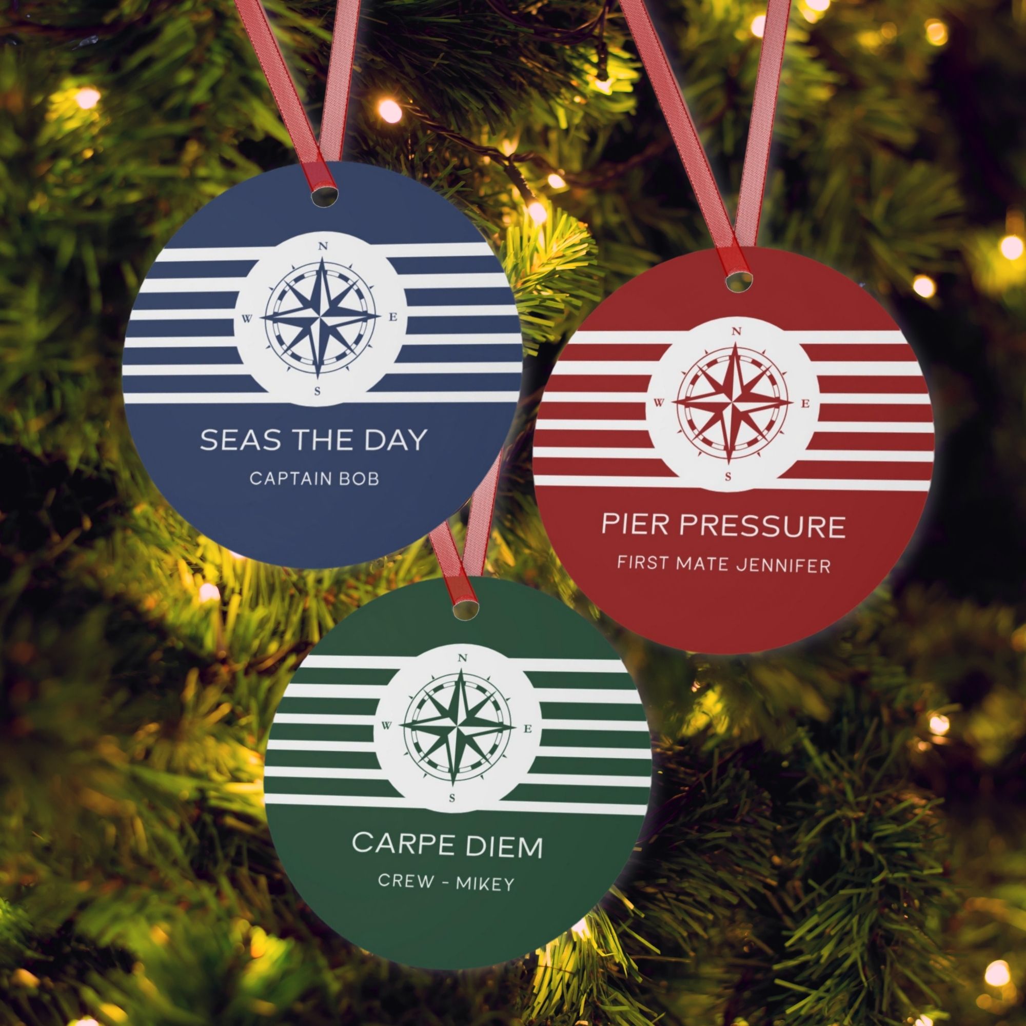 boat crew ornaments