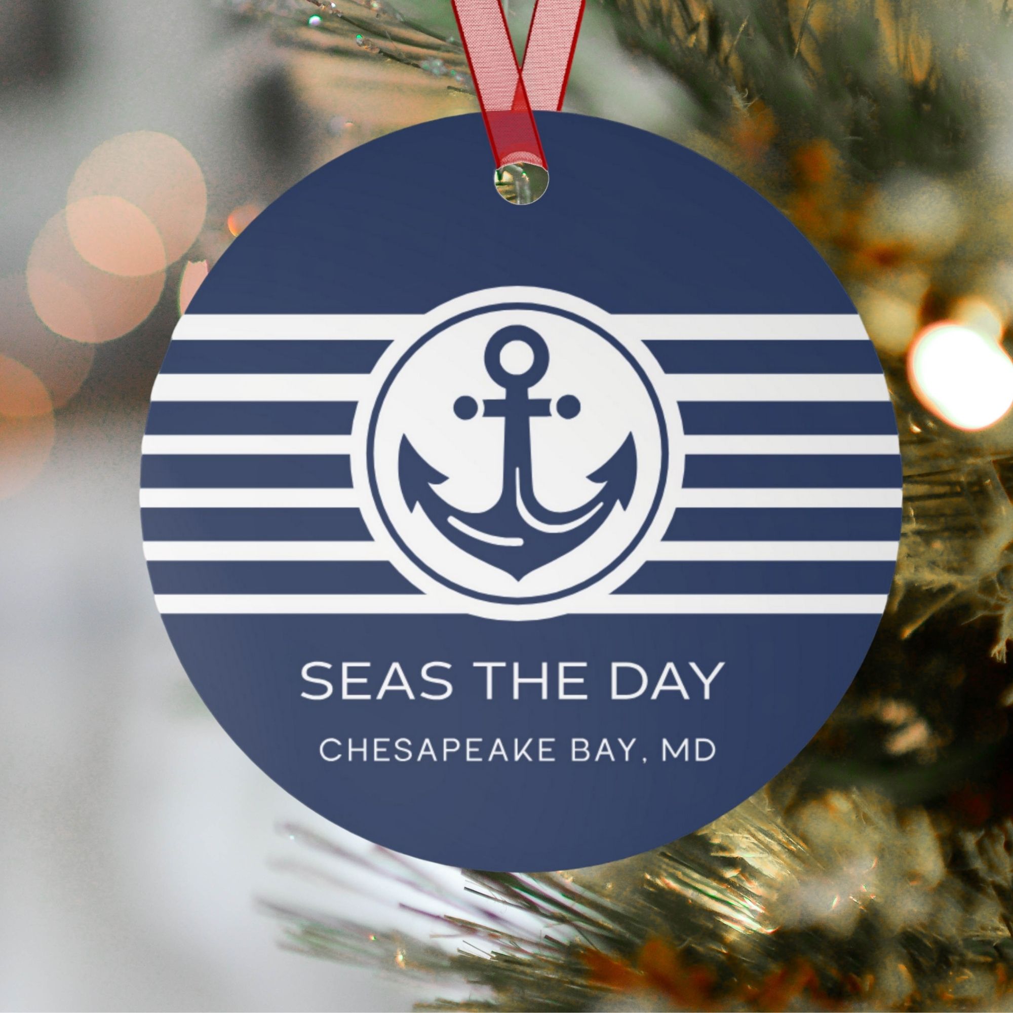 boat ornament stripes