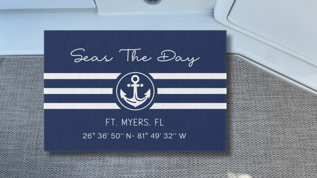custom boat mat rug