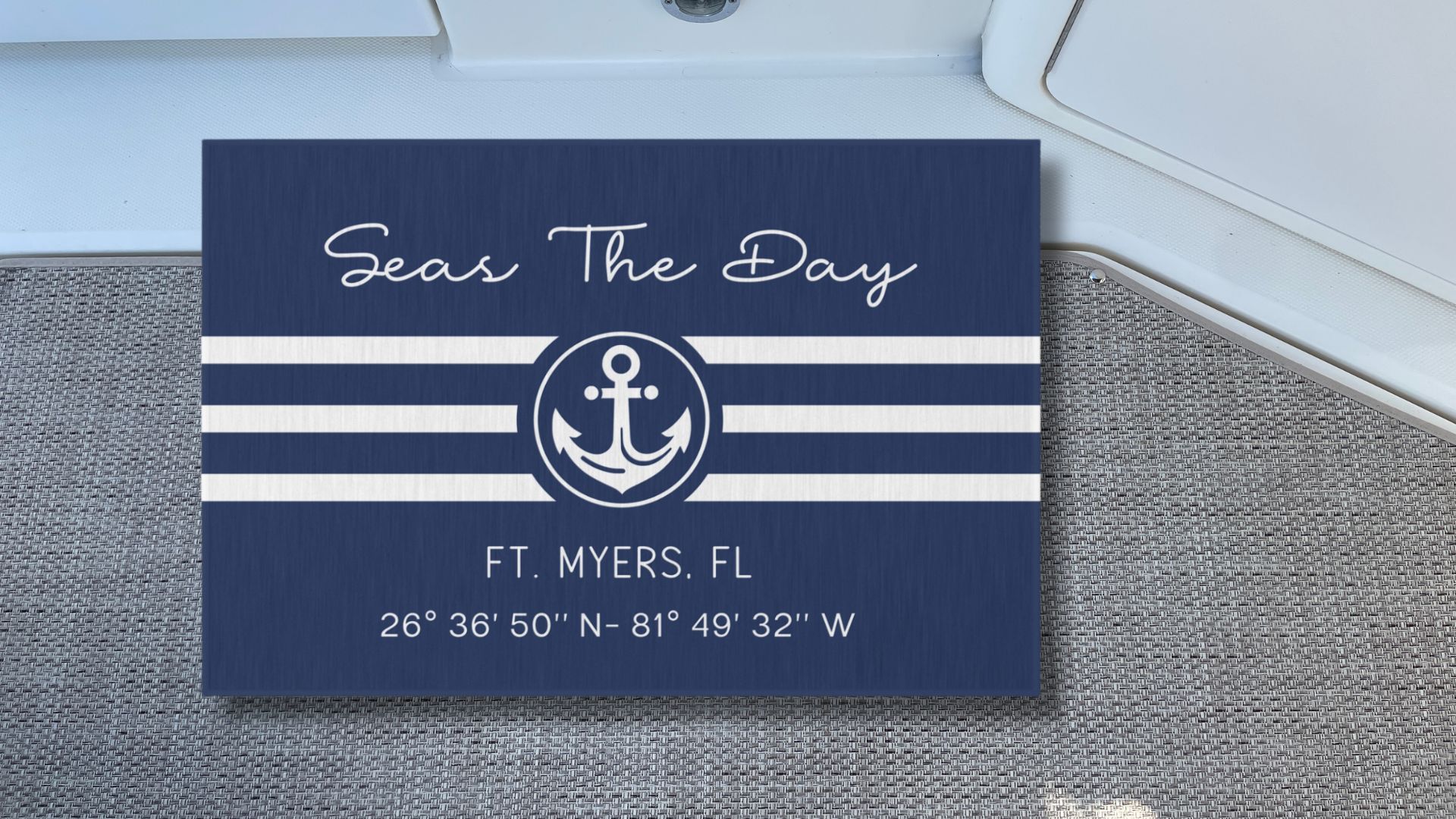 custom boat mat rug