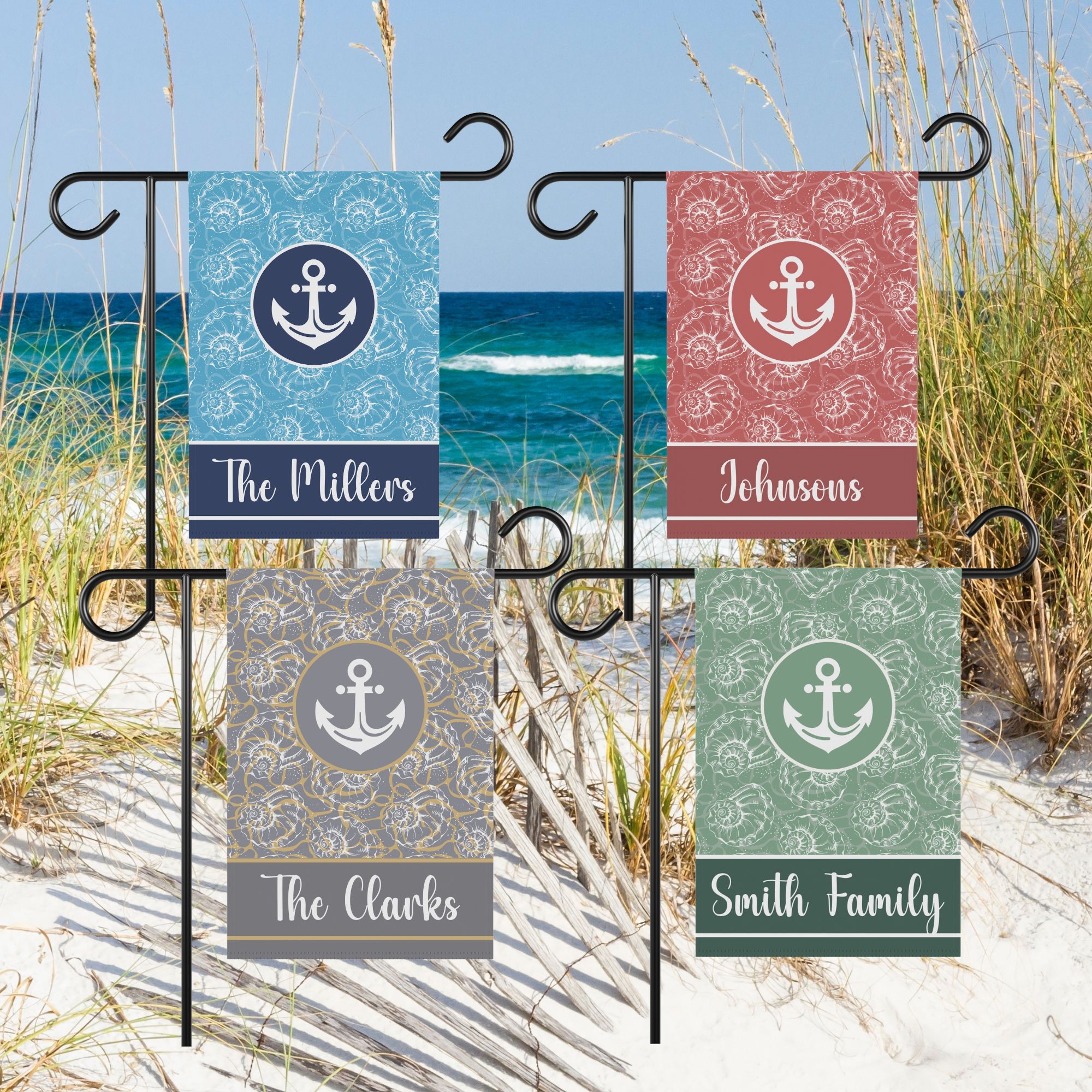 Custom Seasonal Nautical Garden Flags