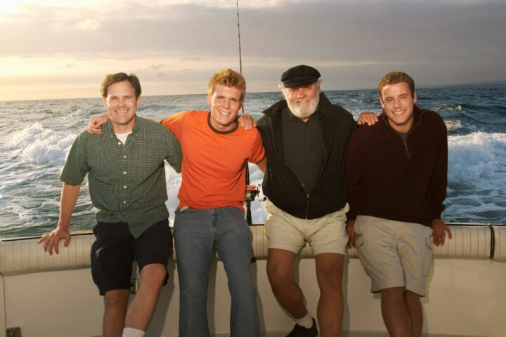 boating dad generations