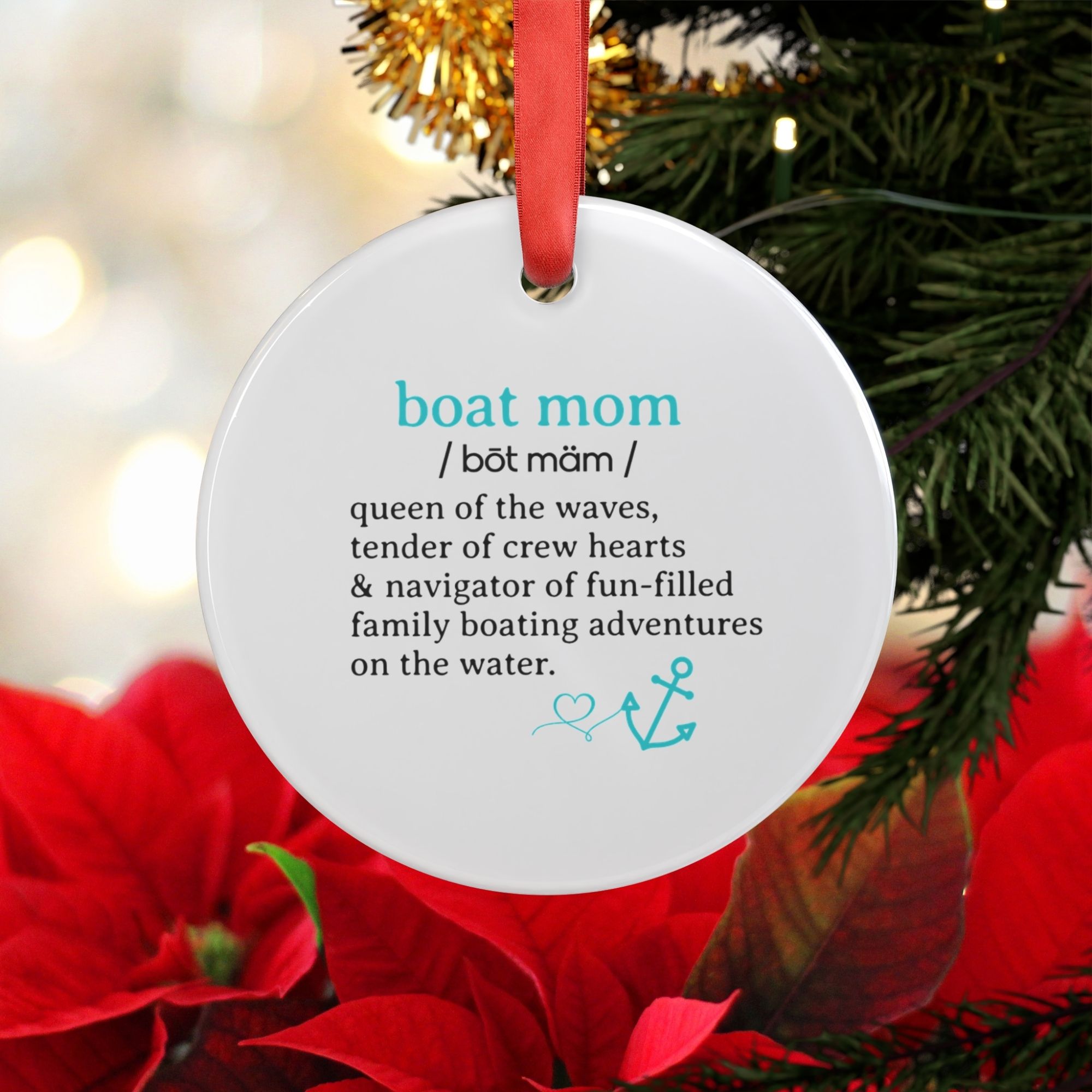 Boat Mom Definition Ornament - Acrylic